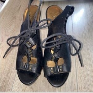 Fergie black heels Stylish Black Women's Sandals shoes